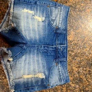 Denim shorts